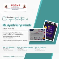 Mr.-Ayush-Suryawanshi-Third-Year-IT-on-being-the-1st-Prize-Winner-at-Campus-Talent-3.0-an-International-Level-Symposium-1024x1024
